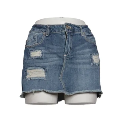 Denim skirt (Blue) from Fresh Made Cotton, Elastane