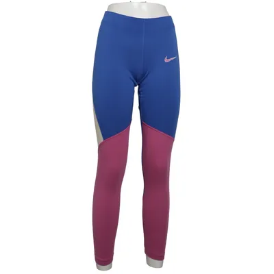 Træningsleggings (Blå, Pink, Beige) fra Nike Bomuld, Elastan, Polyester