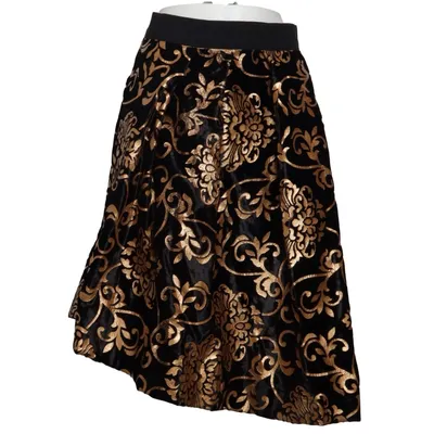 Rock (Schwarz, Gold) von Samtherz Elasthan, Viskose