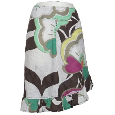 Wrap skirt (Brown, Multicolored) from Dept Linen