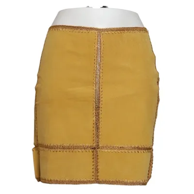 Jupe en cuir (Jaune) de Amazone Cuir