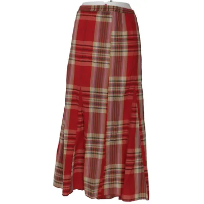 Skirt (Red, Multicolored) Cotton, Polyester