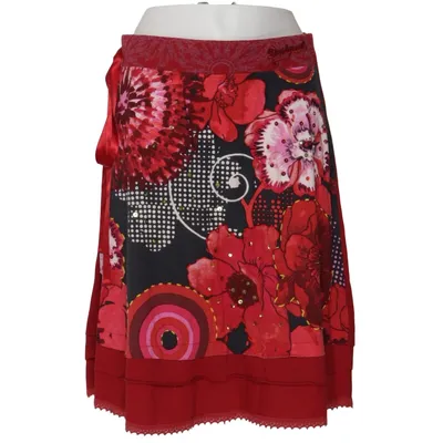 Skirt (Red, Multicolored) from Desigual Cotton, Viscose