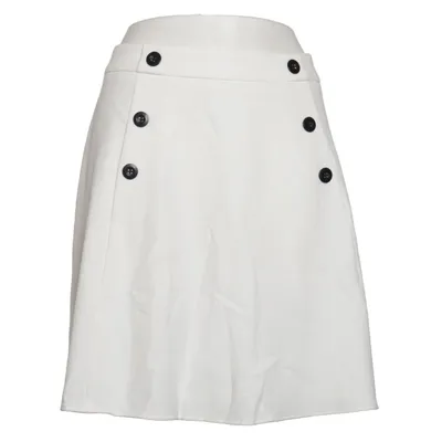 Jupe (Blanc) de Jascha Élasthane, Polyester, Viscose
