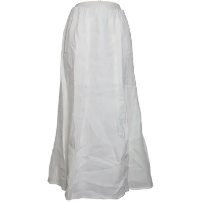 Maxi skirt (White) from Selection by Ulla Popken Acetate, Linen