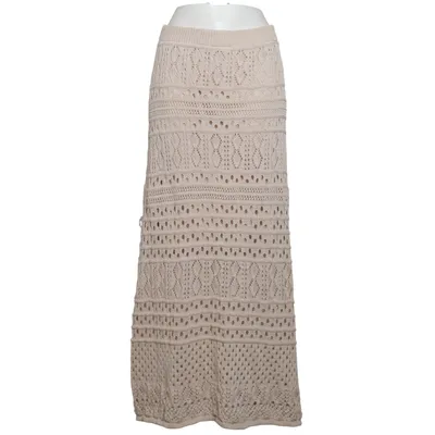Maxi rok (Beige) van Solitaire Acryl, Polyester