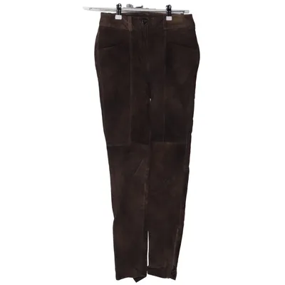 Läderbyxor (Filou) från Annette Görtz Bomull, Elastan, Skinn