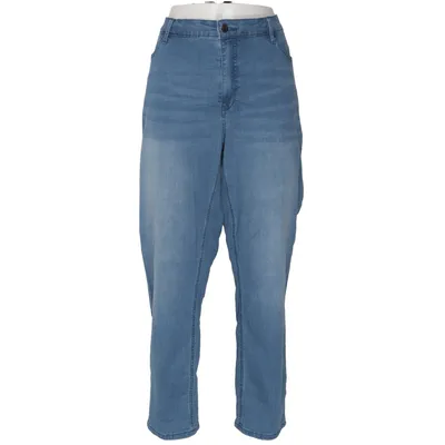 Jeans (Blå) från Helena Vera Bomull, Elastan, Polyester, Viskos