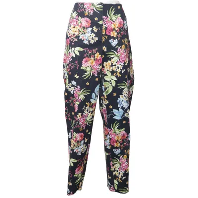 Broek (Blauw, Meerkleurig) van Adler Katoen, Elastaan