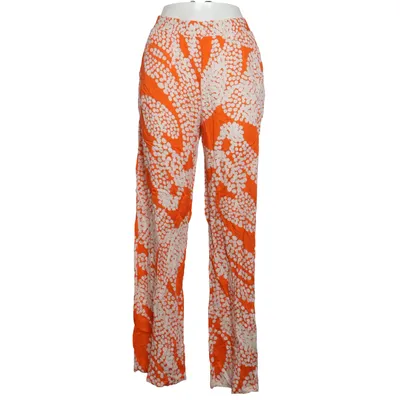 Hose (Orange, Weiß) von Milano Italy Viskose