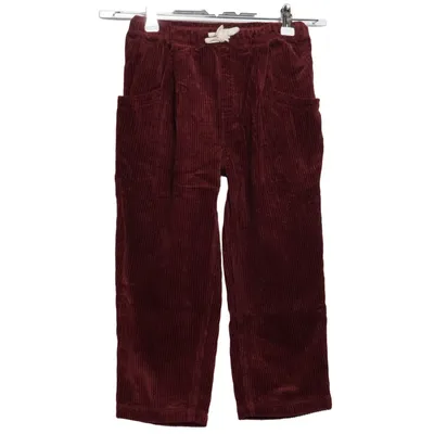 Corduroy pants (Red) from Vertbaudet Cotton