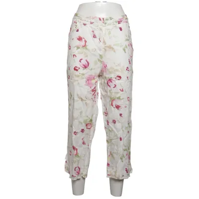 Pants (White, Multicolored) from Punt Roma Linen