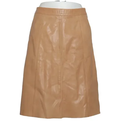 Lædernederdel (Beige) fra More & More Læder, Polyester
