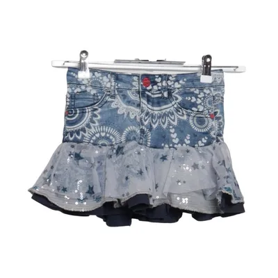 Denim skirt (Blue, Multicolored) from Desigual Elastane, Polyester