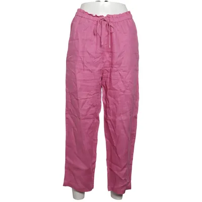 Broek (Roze) van Mango Katoen, Linnen, Polyester