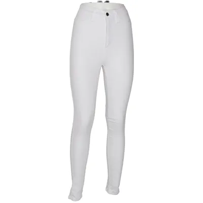 Jeans (Vit) från Fashion Nova Bomull, Elastan, Tencel