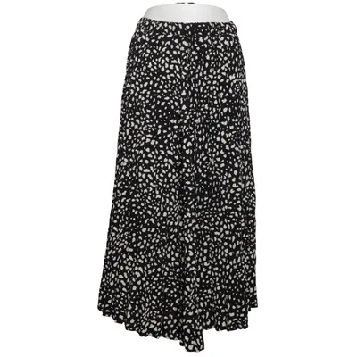 Maxi skirt (Black, White) from Heather Polyester