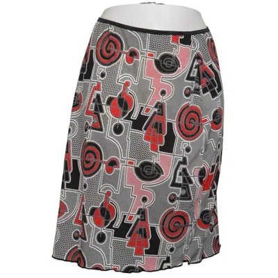 Skirt (Black, White, Red, Multicolored) from Saix Elastane, Polyester