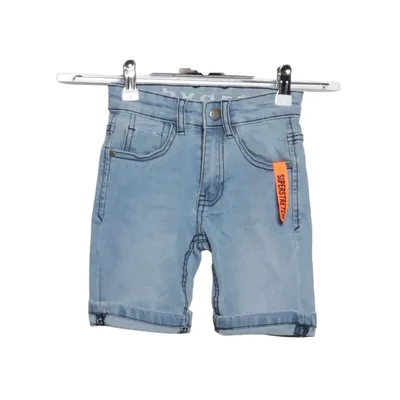 Denim shorts (Blauw) van Hydro Katoen, Elastaan, Polyester