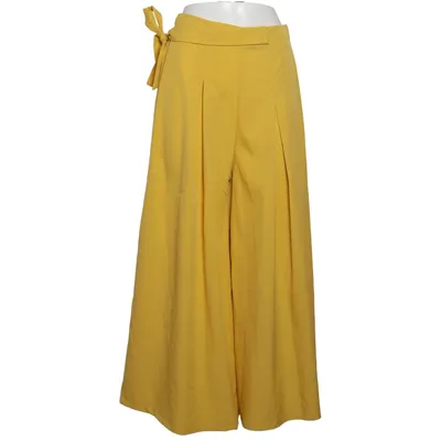 Pantalon patte d'éléphant (Jaune) de Zanzea Élasthane, Polyester