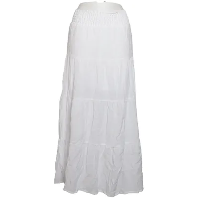 Maxi skirt (White) from H&M Viscose, Polyamide, Polyester
