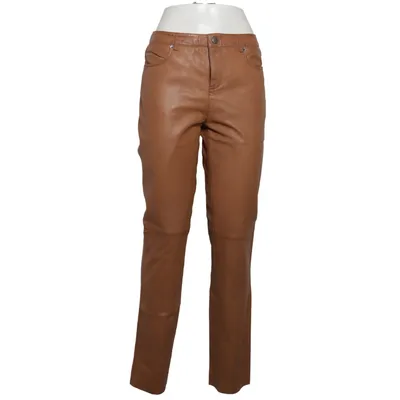 Leren broek (Bruin) van JCC Collection Elastaan, Leer, Polyester