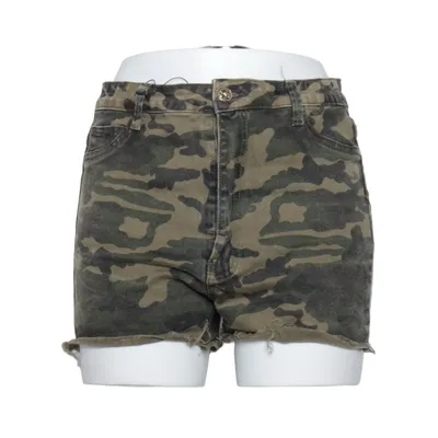 Denim shorts (Green, Brown, Black) from Miss Anna Cotton, Elastane, Polyester