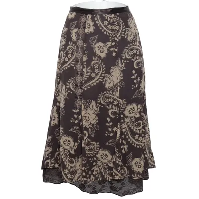 Jupe (Marron, Beige) de Weill Soie