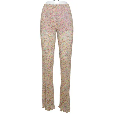 Broek (Geel, Roze, Groen, Meerkleurig) van Bershka Polyester