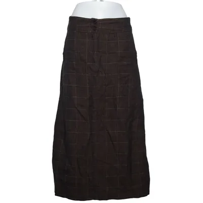 Jupe (Marron) de Poetry Coton, Lin, Laine