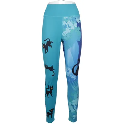 Leggings (Blue, Multicolored) from Dedoles Elastane, Recycled polyester