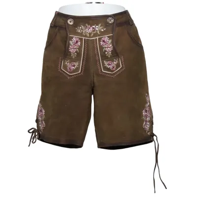 Lederhosen (Brun) från Krüger Madl Bomull, Skinn, Polyester