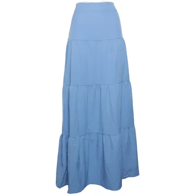 Jupe longue (Bleu) de Vonda Élasthane, Polyester