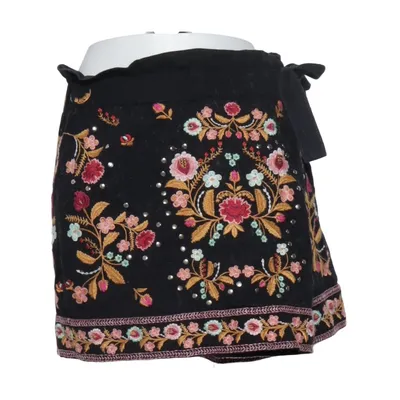 Skirt (Black, Multicolored) from Zara Woman Cotton