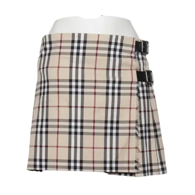 Rok (Beige, Zwart, Rood) van Burberry Katoen, Elastaan, Polyamide