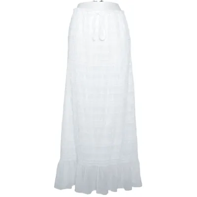 Jupe longue (Blanc) de Nelly Polyester