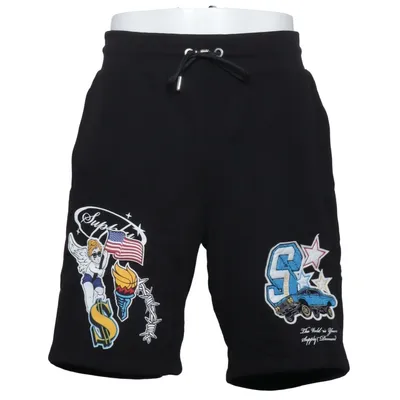 Sweat shorts (Black, Multicolored) from Supply & Demand Cotton, Polyester