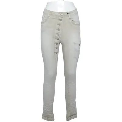 Jeans (Beige) från Mozzaar Bomull, Elastan