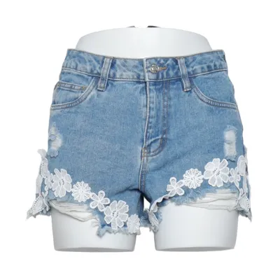 Jeansshorts (Blå, Vit) från Denim Co Bomull