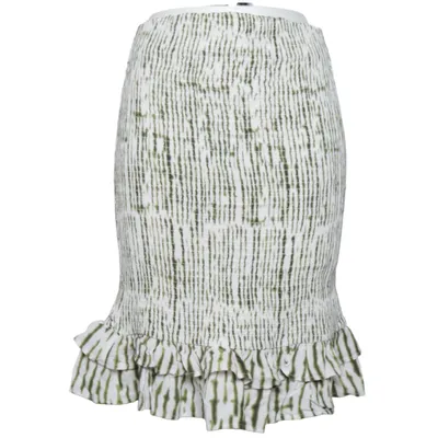 Skirt (Green, White) from Mara Mea Viscose