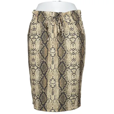 Jupe (Beige, Noir, Marron) de Sophia Élasthane, Polyester, Viscose