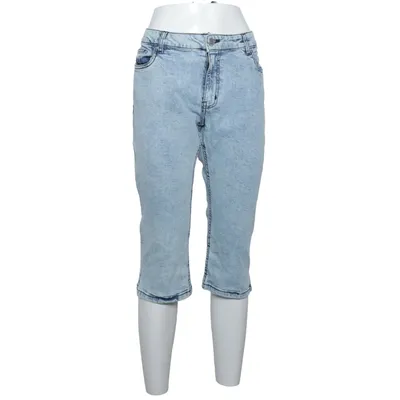 Trekvartsbyxor (Blå) från Janina Denim Bomull, Elastan