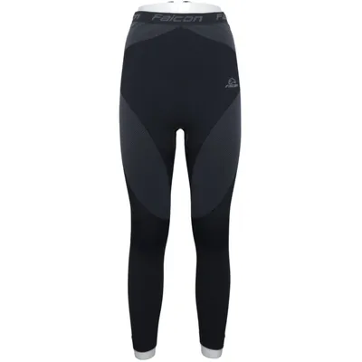 Sportleggings (Zwart, Grijs) van Falcon Elastaan, Polyamide, Polyester