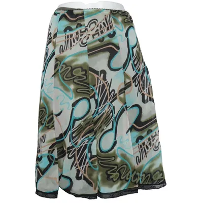 Skirt (Green, Blue, Multicolored) from Chic Fille Viscose