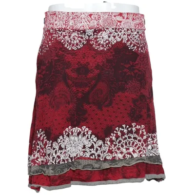 Skirt (Red, Multicolored) from Desigual Viscose
