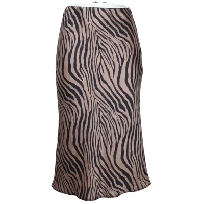 Maxi nederdel (Beige, Sort) fra Libertie Polyester