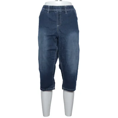 Pantacourt (Bleu) de John Baner Coton, Élasthane, Polyester