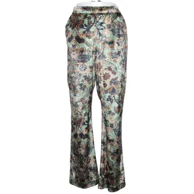 Pantalon patte d'éléphant (Vert, Marron, Multicolore) de Summum Acétate, Polyester