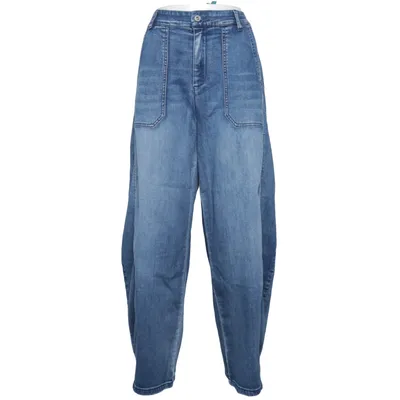 Jeans (Blå) fra Place du Jour Bomuld, Elastan
