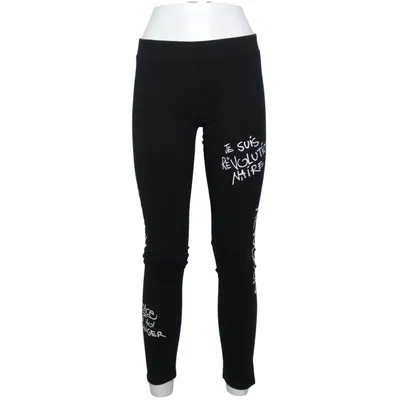 Legging (Noir, Blanc) de Elisa Immagine Coton, Élasthane